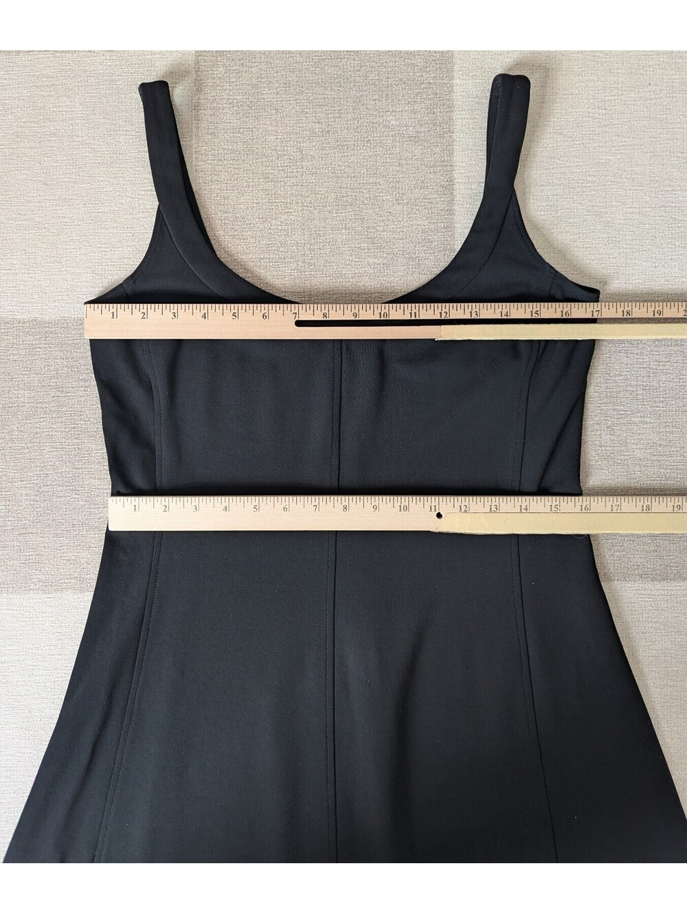 Vintage 90s union made minimalist midi swing dress - Picture 4 of 8